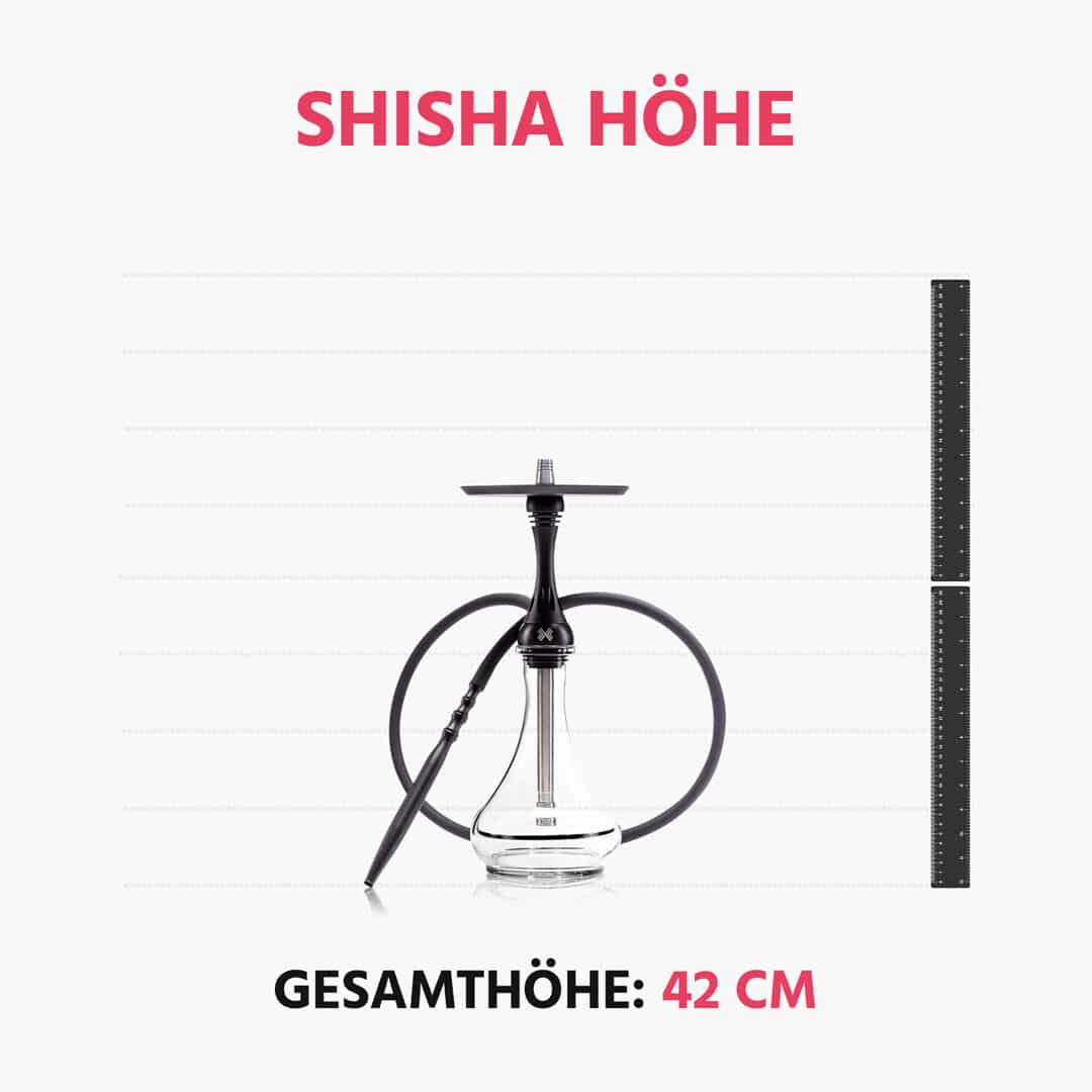 groesse alpha hookah model black matte