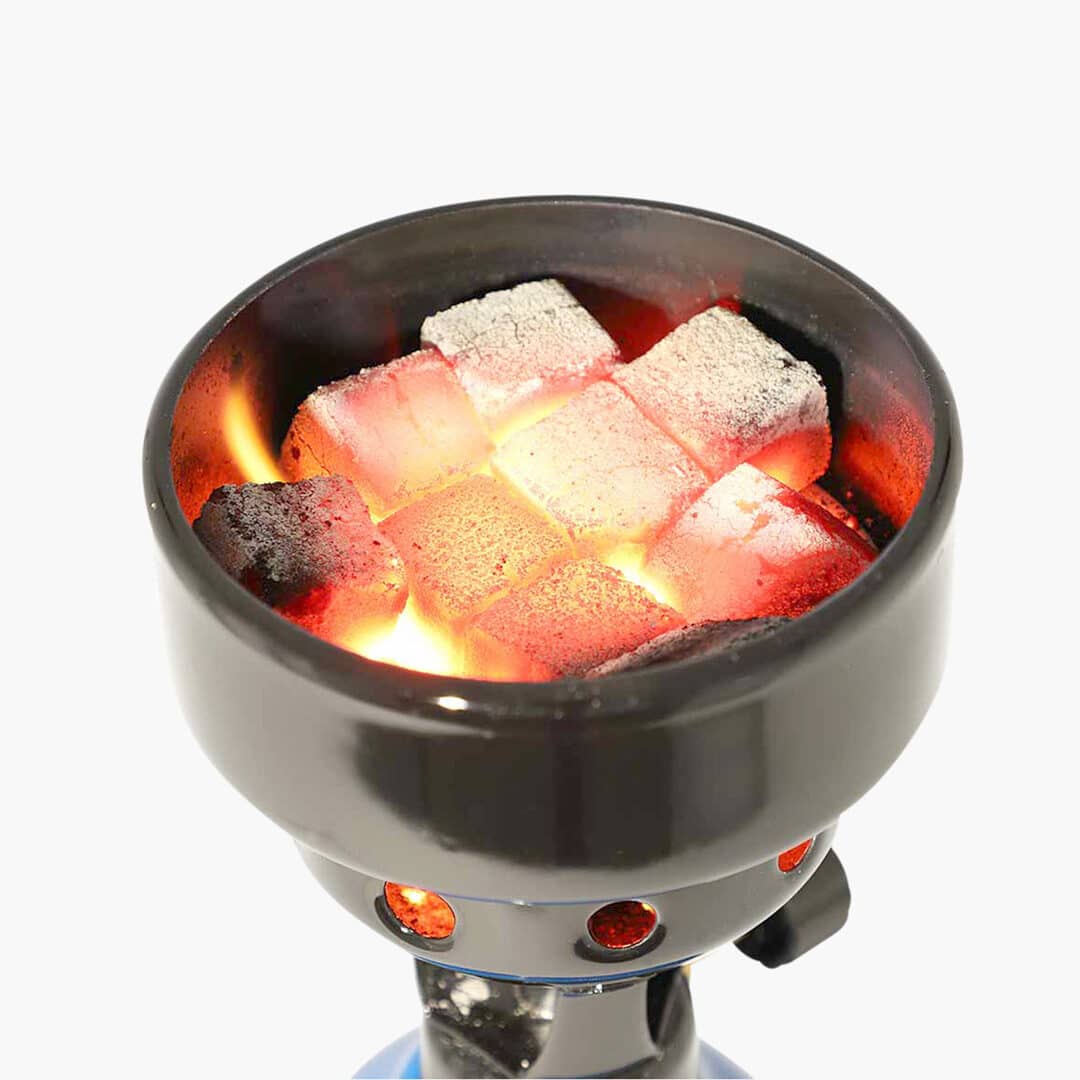 kohleanzuender camping outdoor mit gas mit kohle