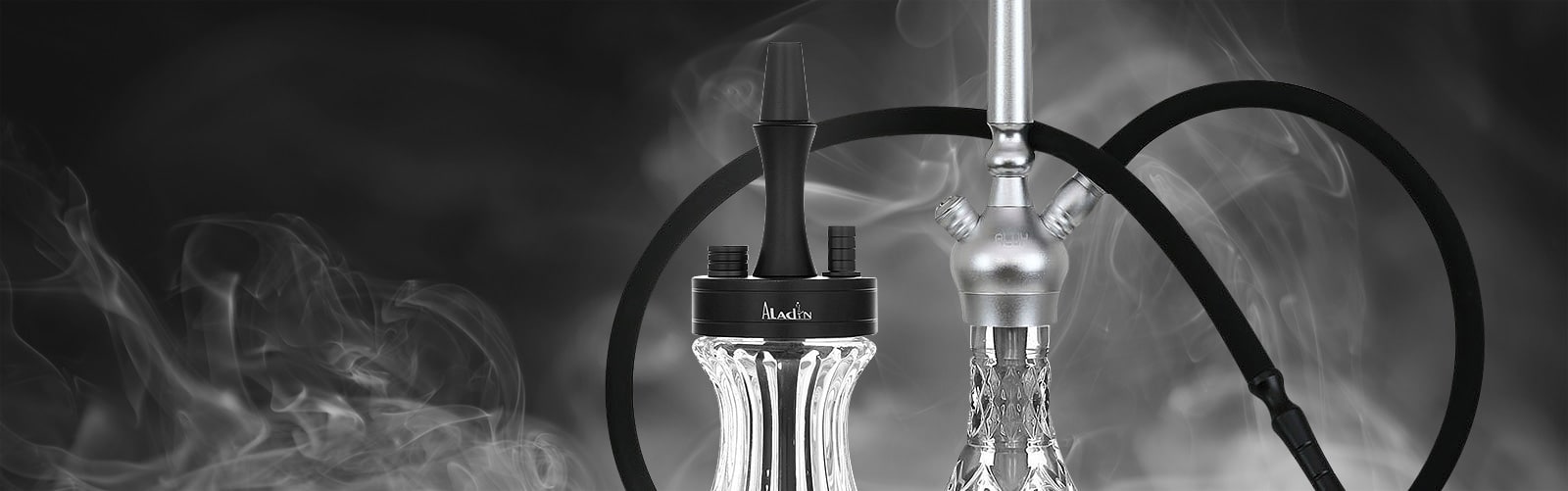 NARGHILÈ HOOKAH SHISHA Con 2 Tubi e Pinze Per Tabacco Aromatico o