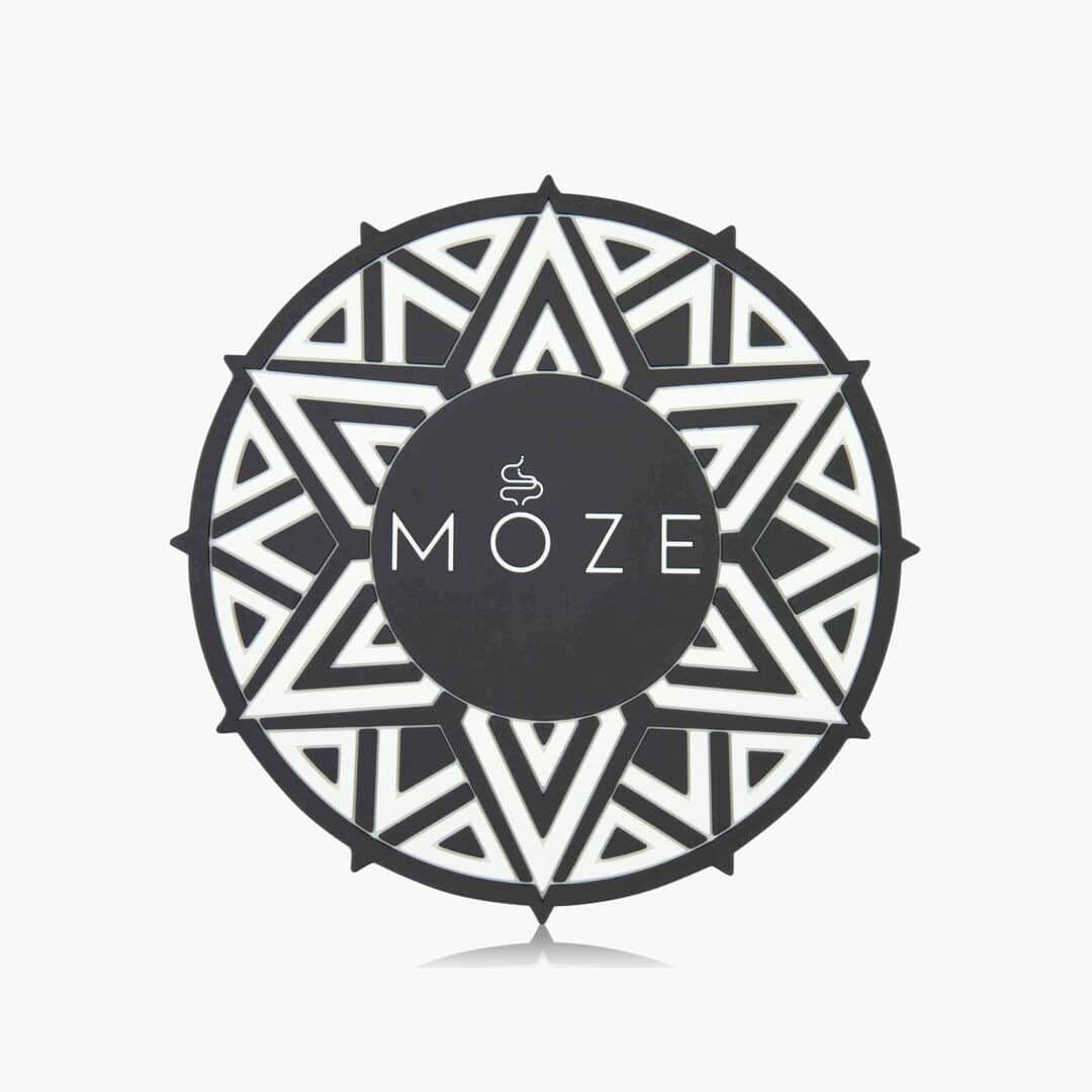 moze shisha coaster bianco