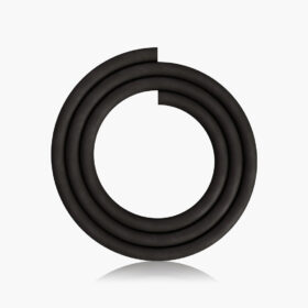 silicone tube matt black