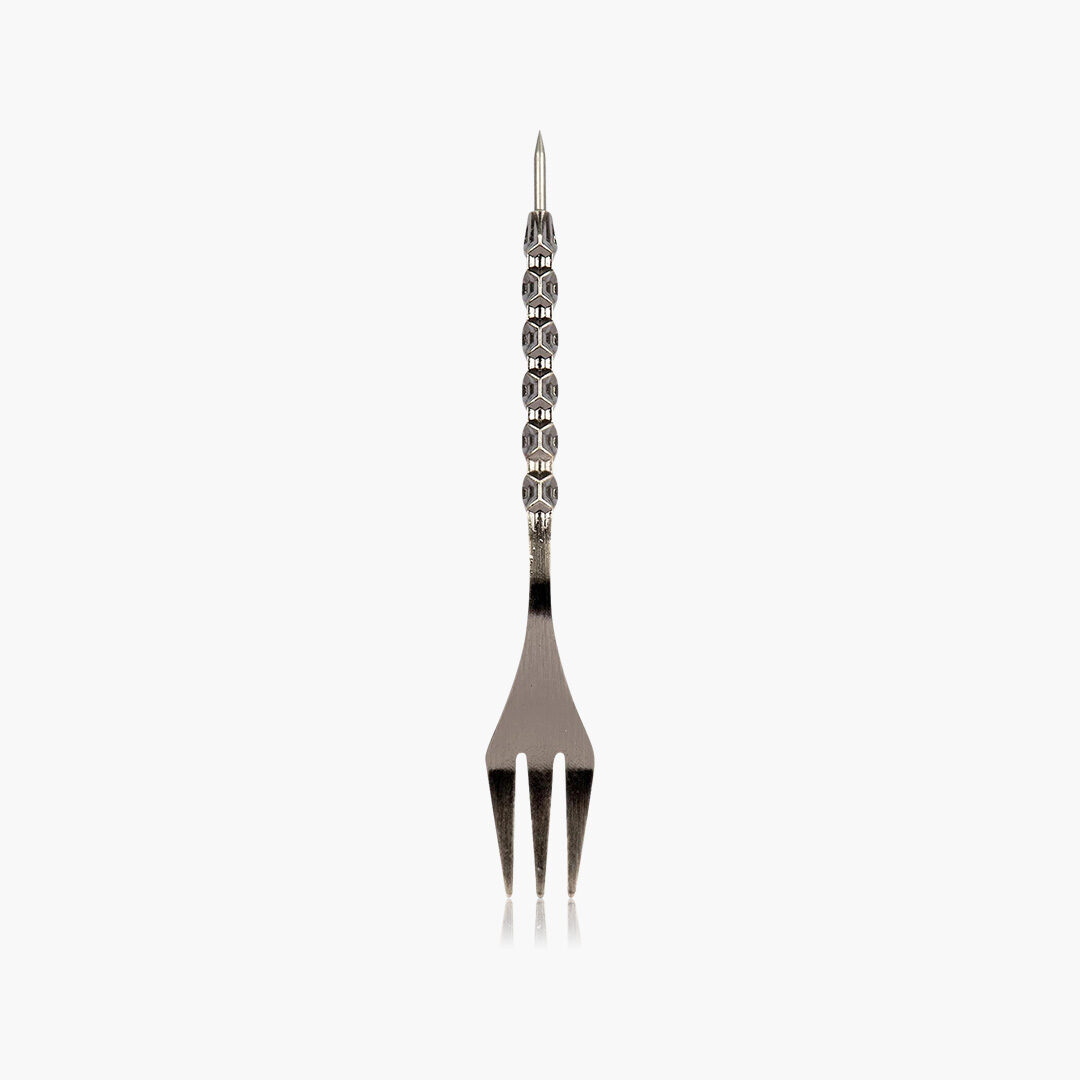 ao tobacco fork piercer honeycumb gun metal