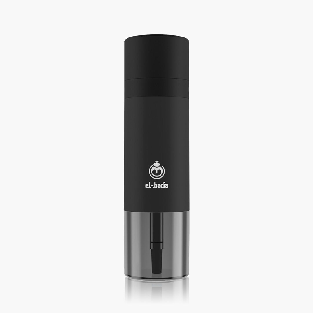 el badia p black phanton shisha to go base