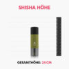 el badia p green khaki shisha to go groesse