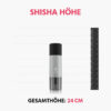 el badia p grey iron shisha to go goresse