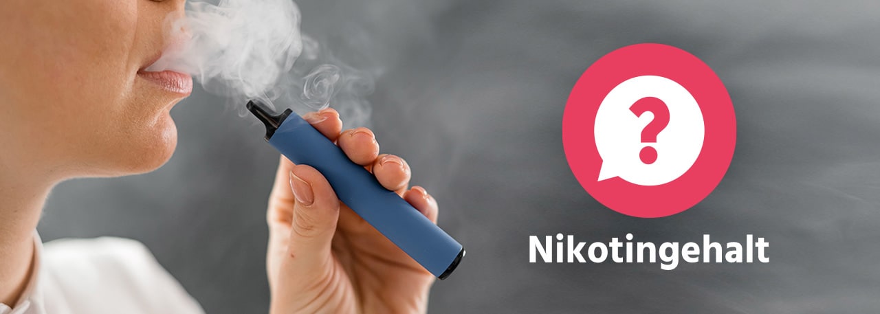 Nikotingehalt von Einweg Vapes