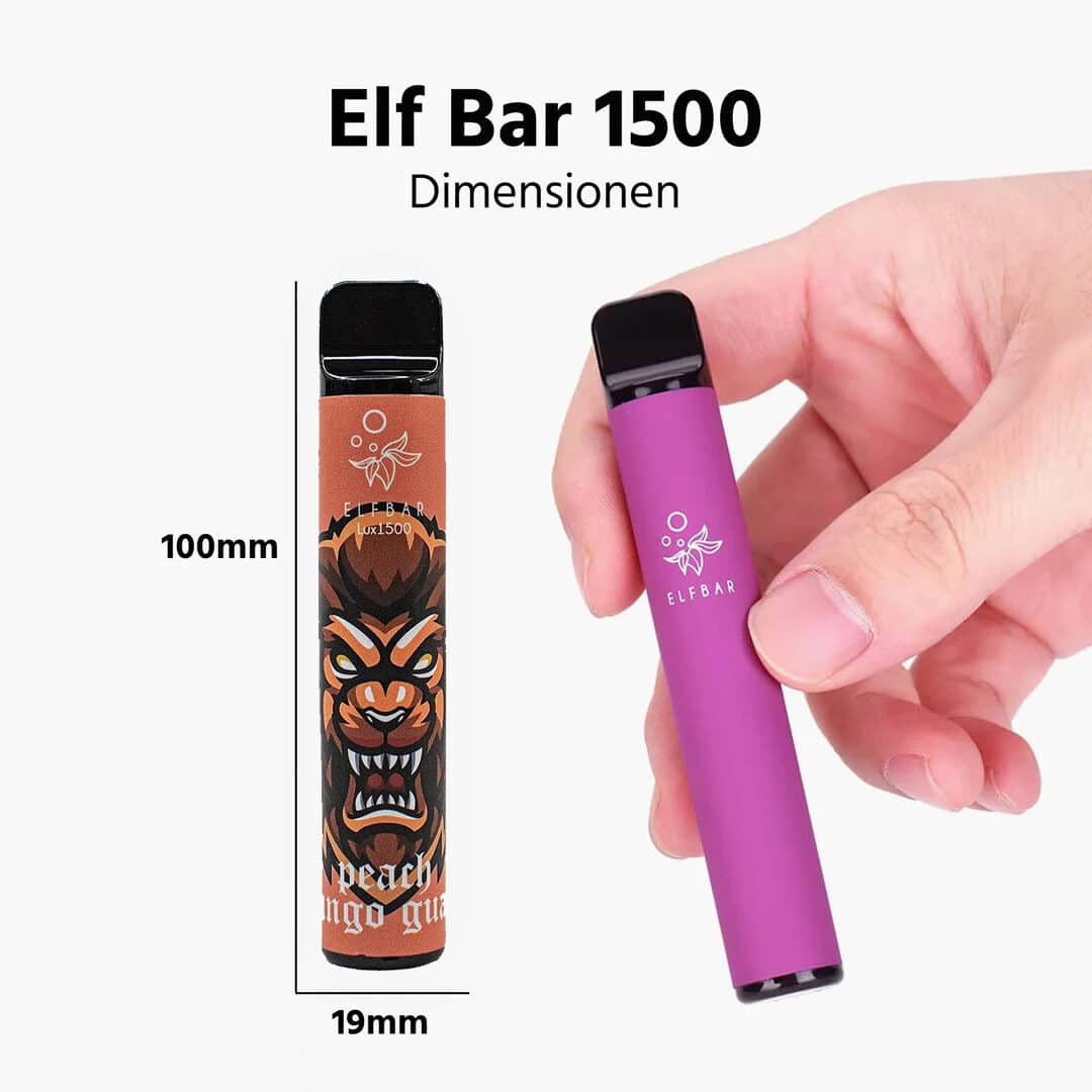 elf bar lux  peach mango guava pfirsich mango guave groesse