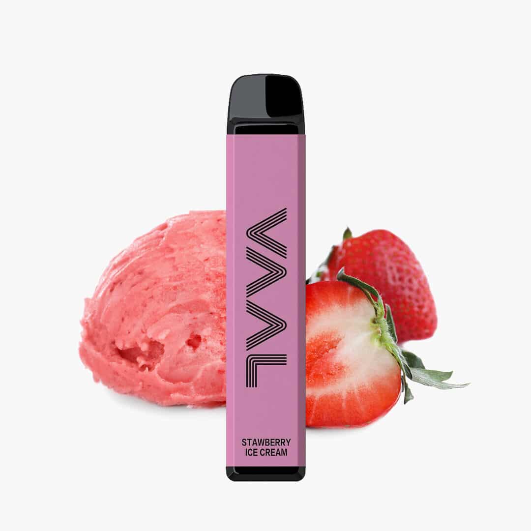 VAAL 1800M Strawberry Ice Cream | Disposable Vape with Strawberry Ice ...