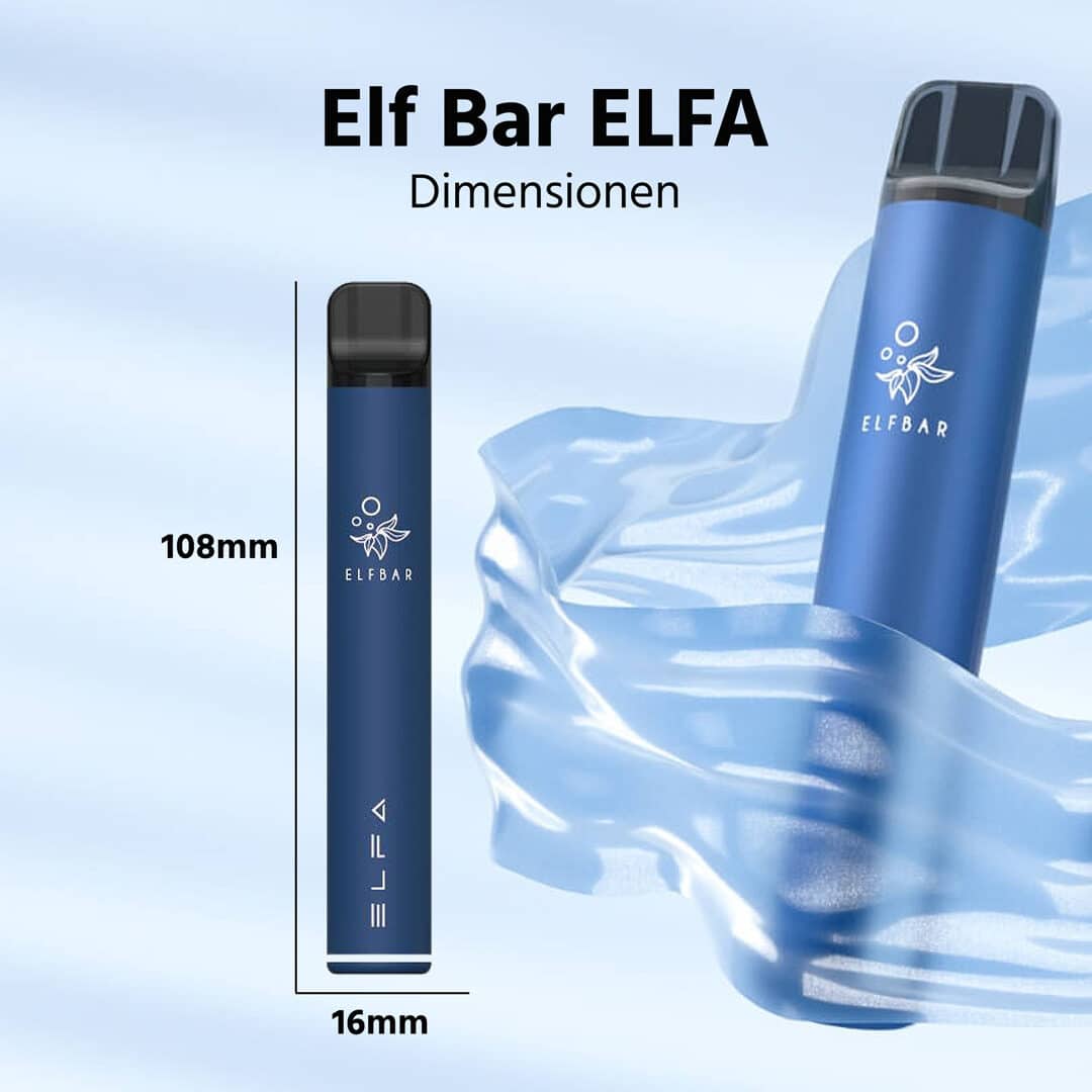 elfbar elfa starter kit blau inkl  kartusche blue razz lemonade groesse