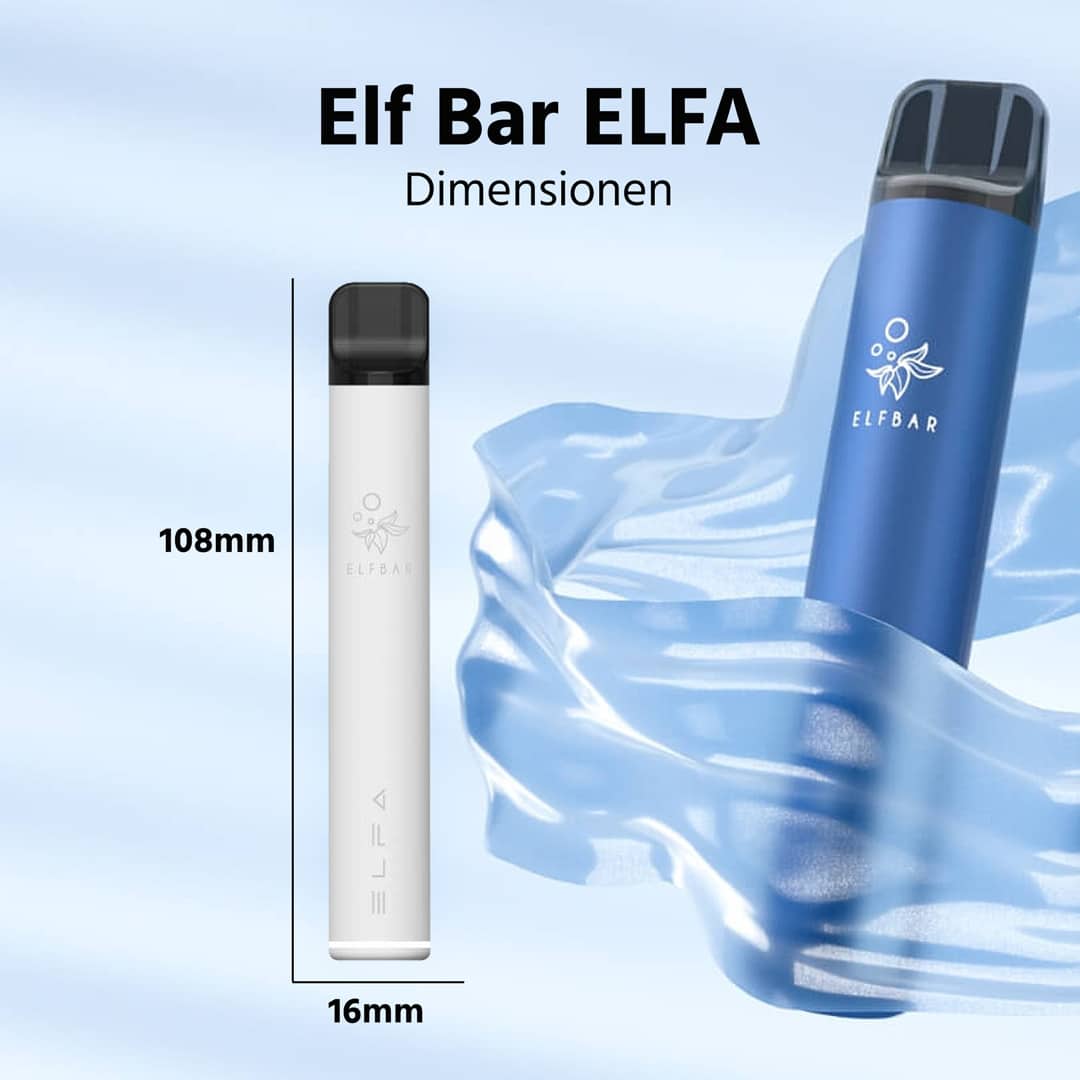 elfbar elfa starter kit weiss inkl  kartusche blue razz lemonade groesse