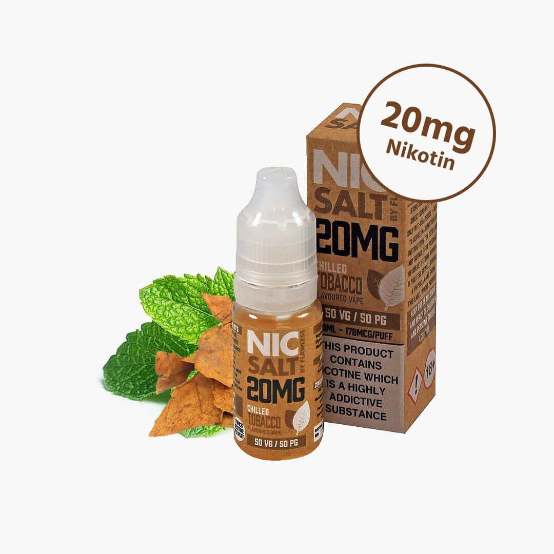 flawless chilled tobacco nikotinsalz liquid mg