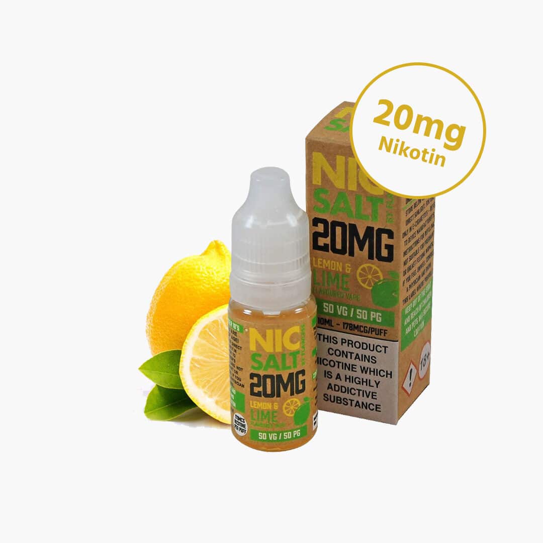 liquido al limone e lime senza difetti con sale di nicotina mgl