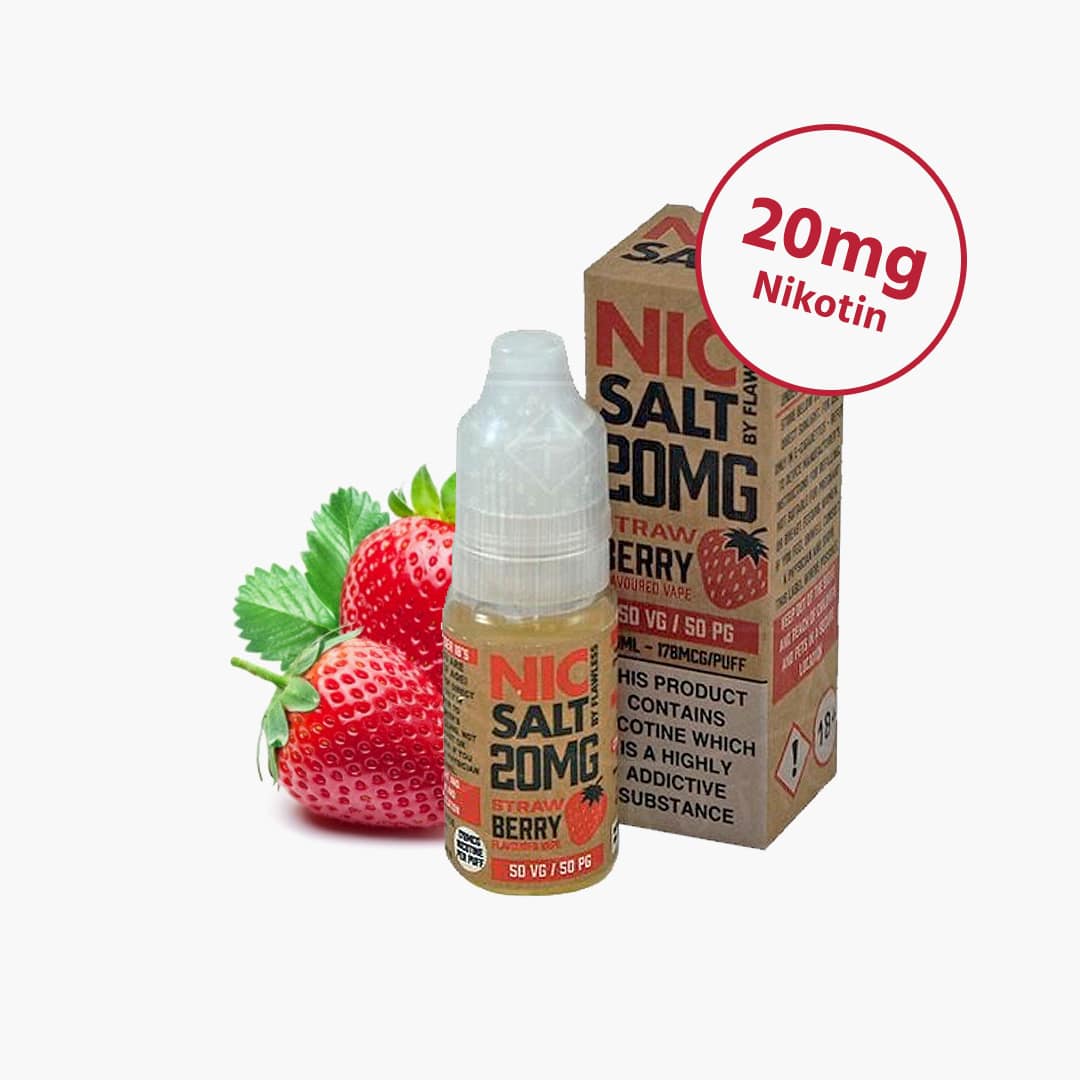 flawless strawberry nikotinsalz liquid mg