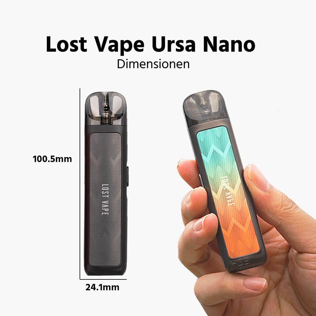 lost vape ursa nano pod set wave black groesse
