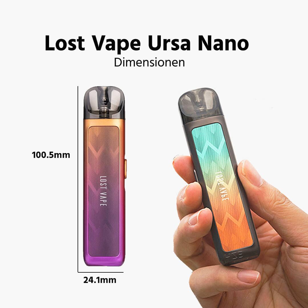 lost vape ursa nano pod set wave purple groesse