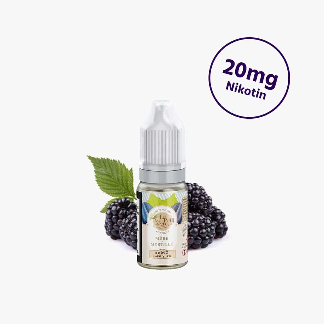 savourea le petit verger mure myrtille nicotine salt liquid mg