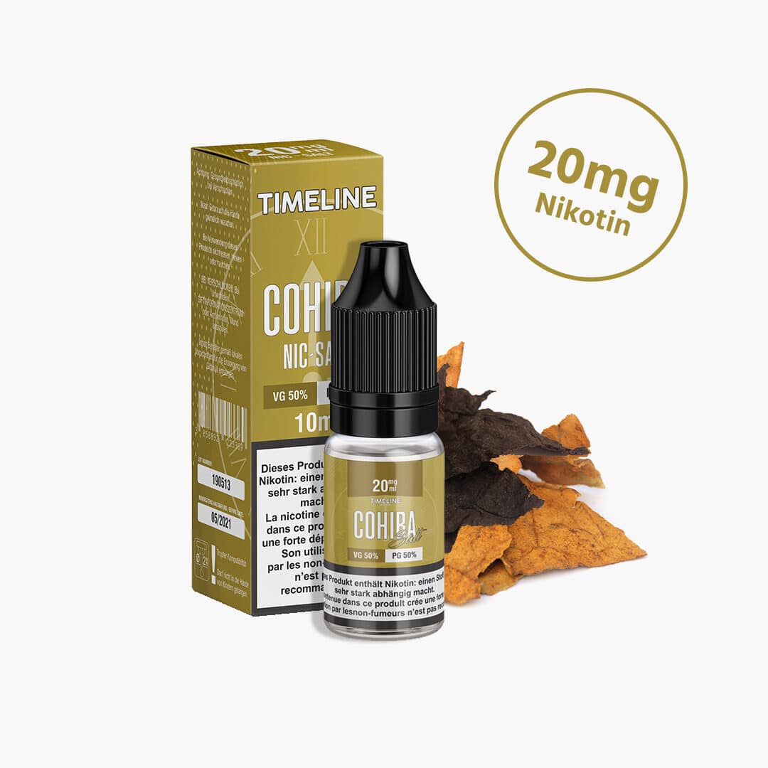 timeline cohiba nicotine sel liquide mg