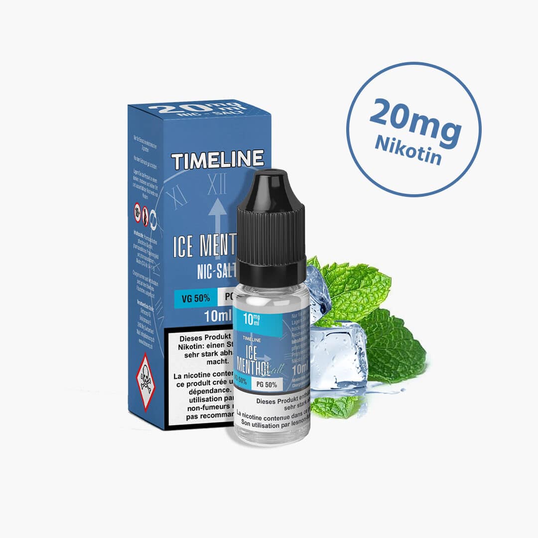 timeline ice menthol nikotinsalz liquid mg