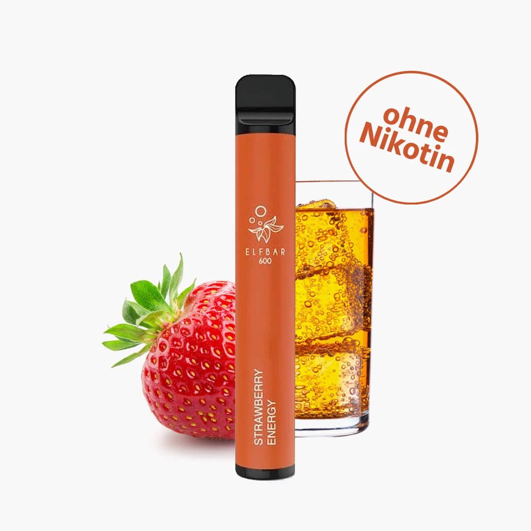elf bar 600 strawberry energy erdbeeren energy drink ohne nikotin