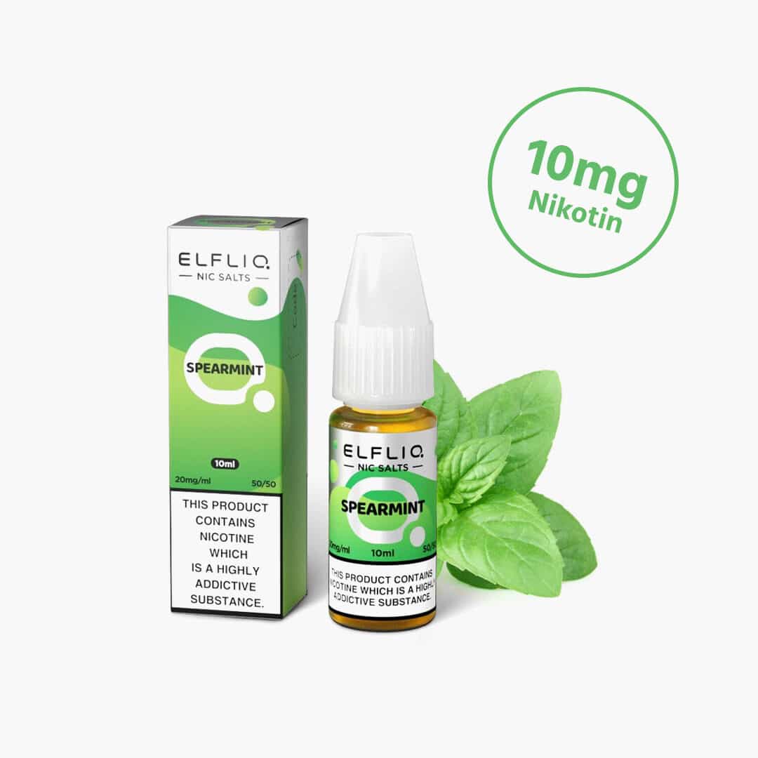 elf bar elfliq spearmint sel de nicotine liquide mg