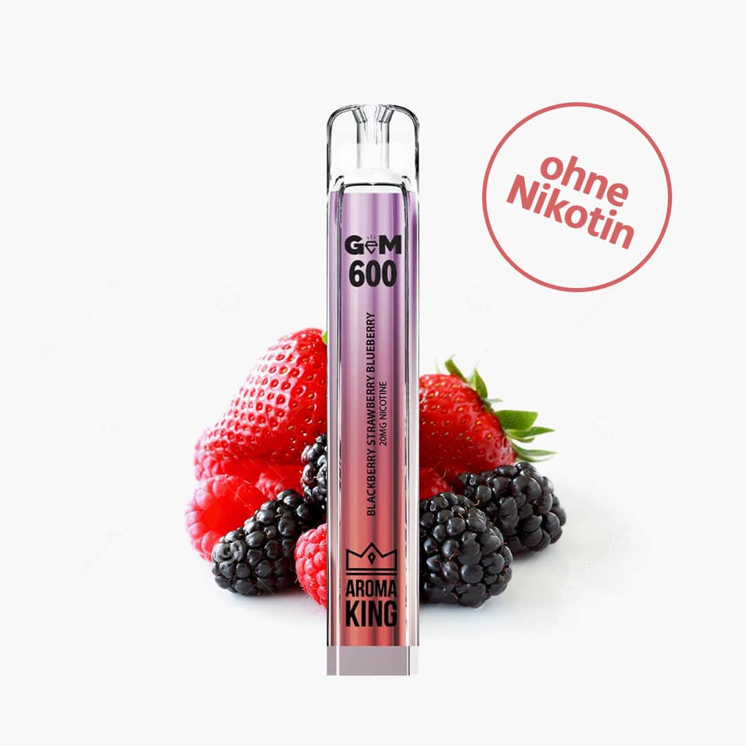 aroma king gem blackberry strawberry blueberry nicotine free mg