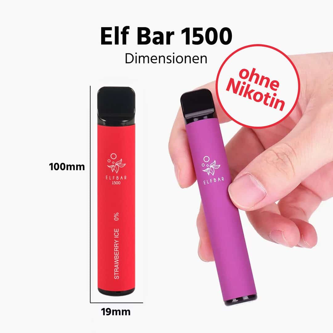 elf bar  strawberry ice erbeeren ice ohne nikotin dimension
