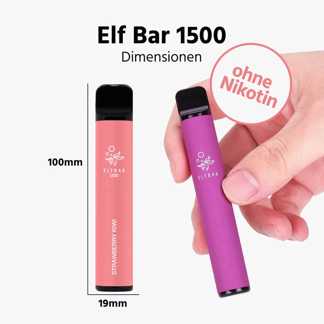 elf bar  strawberry kiwi erbeeren kiwi ohne nikotin dimensionen