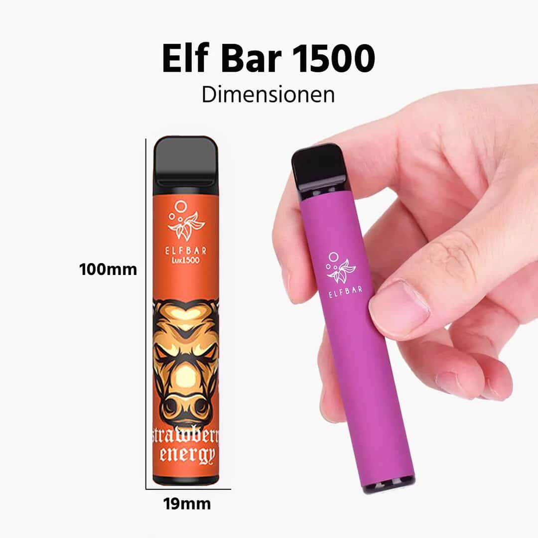 elf bar lux  strawberry energy erdbeer energy drink groesse