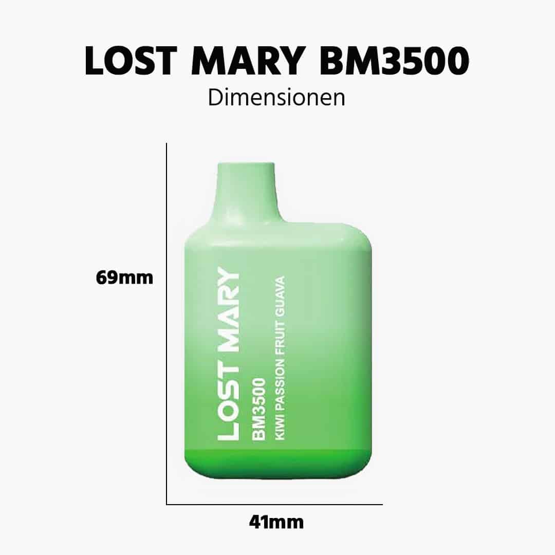 lost mary bm3500 kiwi passionfruit guava kiwi passionsfrucht guave groesse