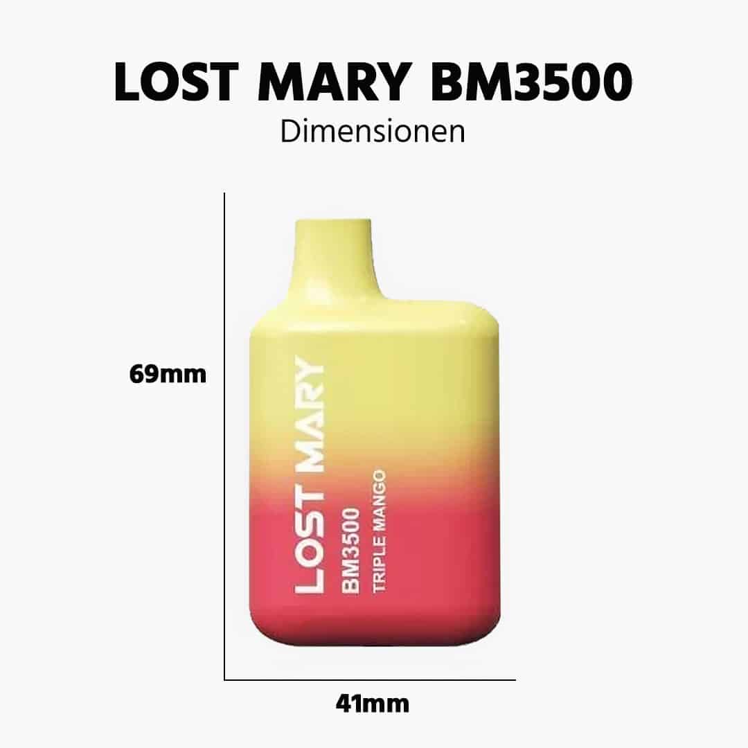 lost mary bm3500 triple mango mango mix groesse