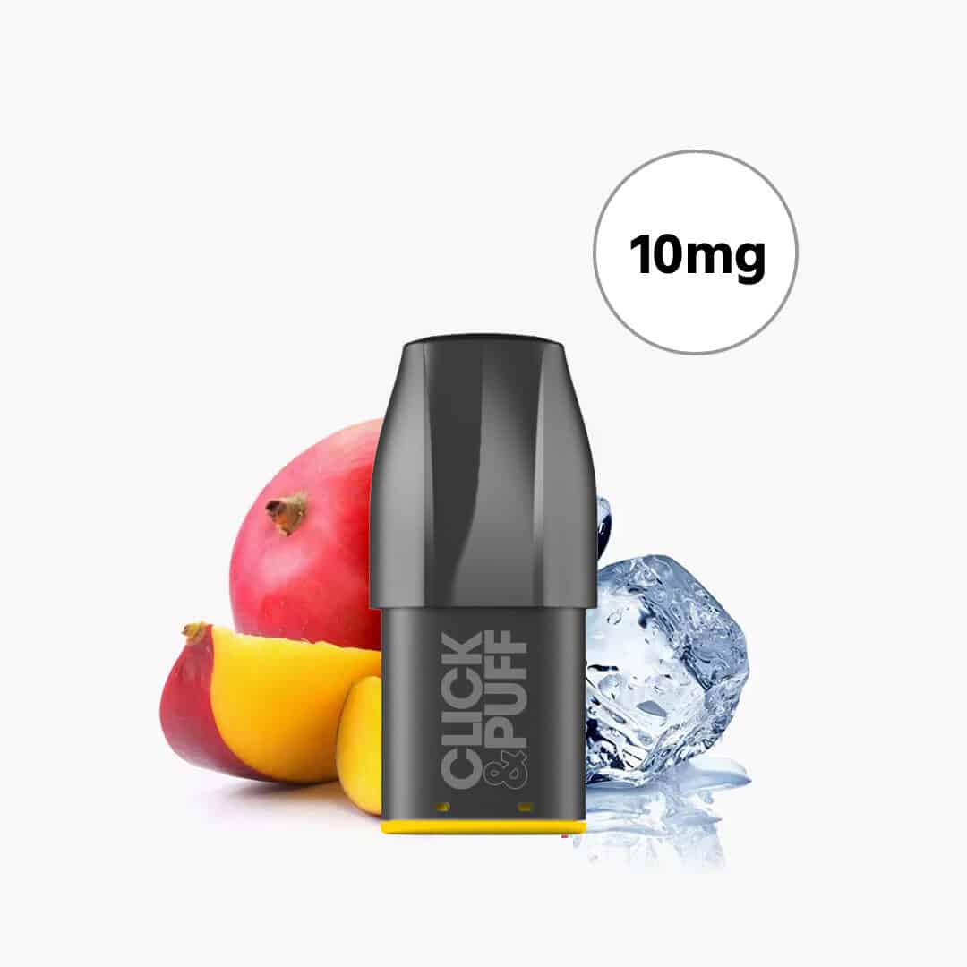 x bar click puff ice mango cartridges 1 pod 10mg