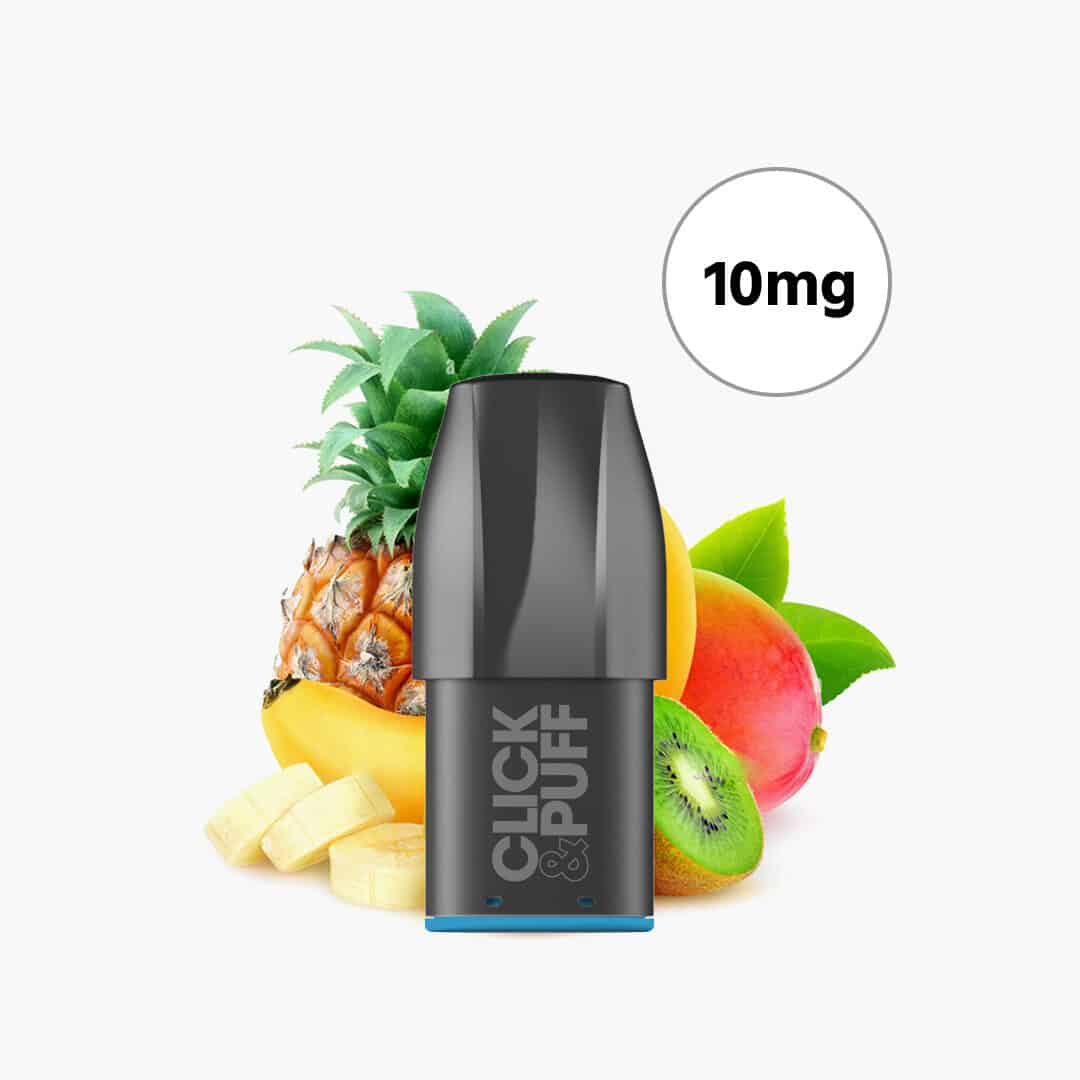 x bar click puff tropical punch cartridges 1 pod120mg