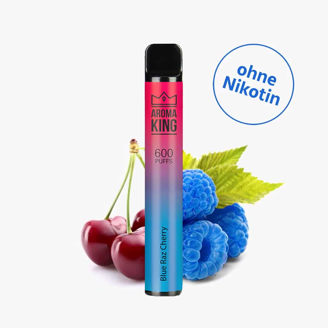 aroma king 600 blue raz cherry nikotinfrei 0mg