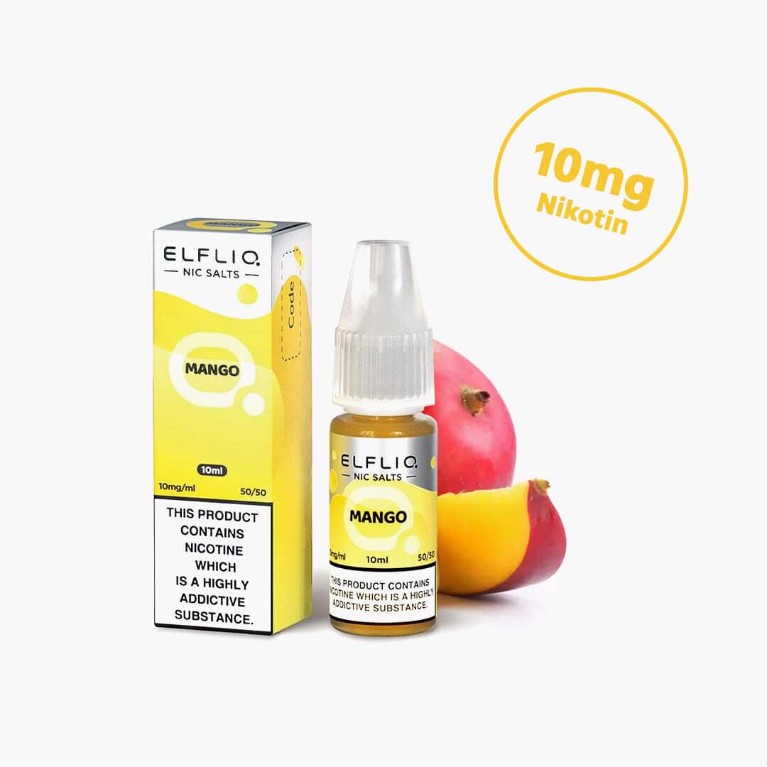 elf bar elfliq mangue sel de nicotine liquide 10mg