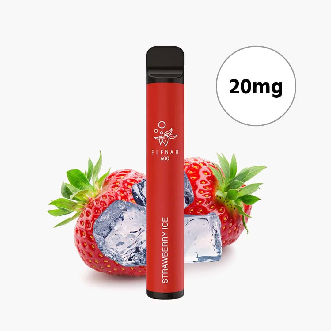 elf bar 600 ghiaccio alla fragola ghiaccio alla fragola 20mg