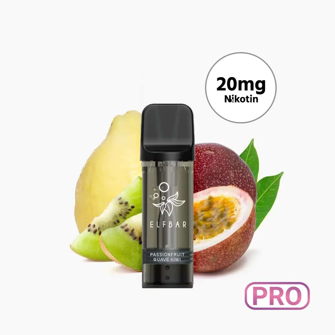 elfbar elfa pro pods kiwi passionfruit guava 2 ex