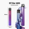 elfbar 600 v2 grape raspberry traube himbeeren groesse