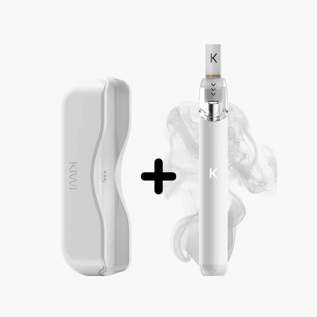 kiwi starter kit arctic white weiss e zigarette powerbank