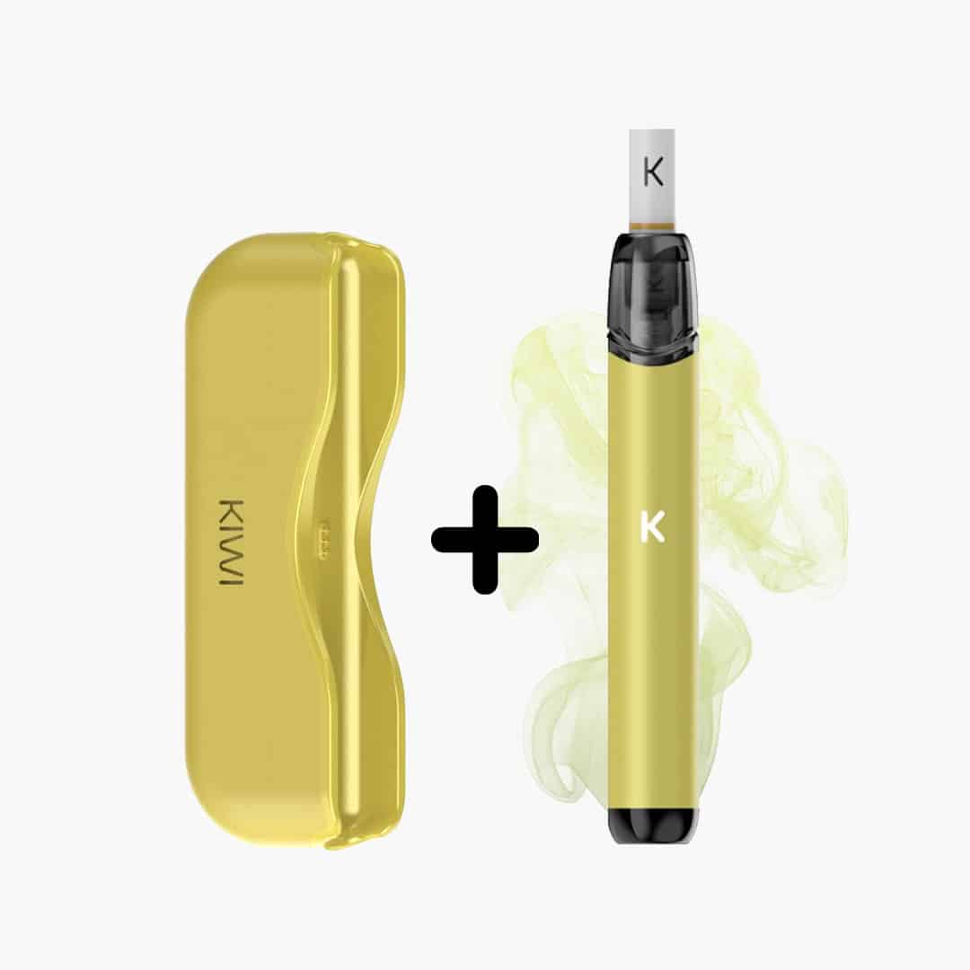 kiwi starter kit light yello yellow e cigarette powerbank