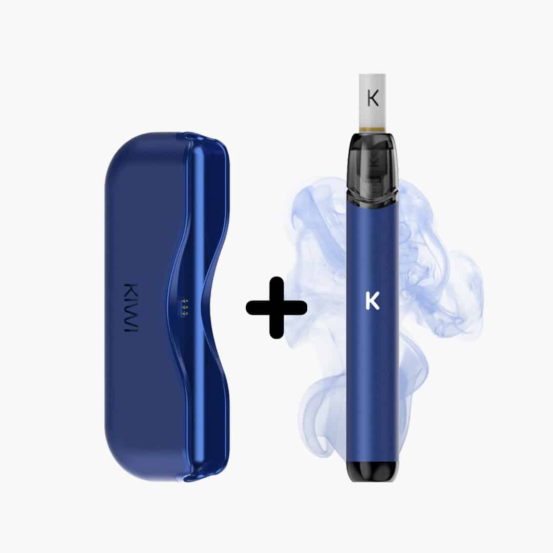 kiwi starter kit navy blue bleu e-cigarette powerbank