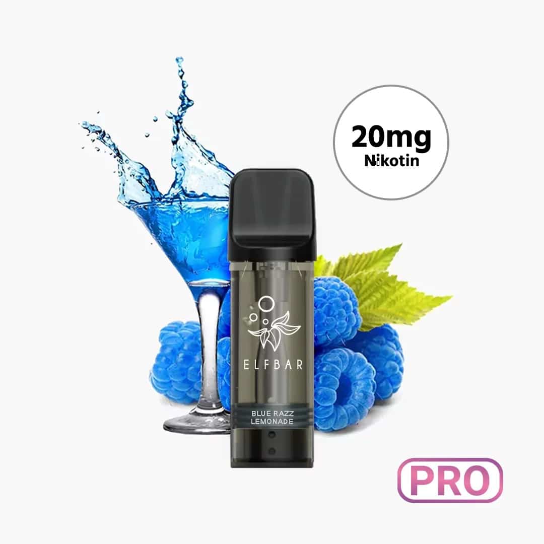 elfbar elfa pro pods limonata blu razz 2 ex