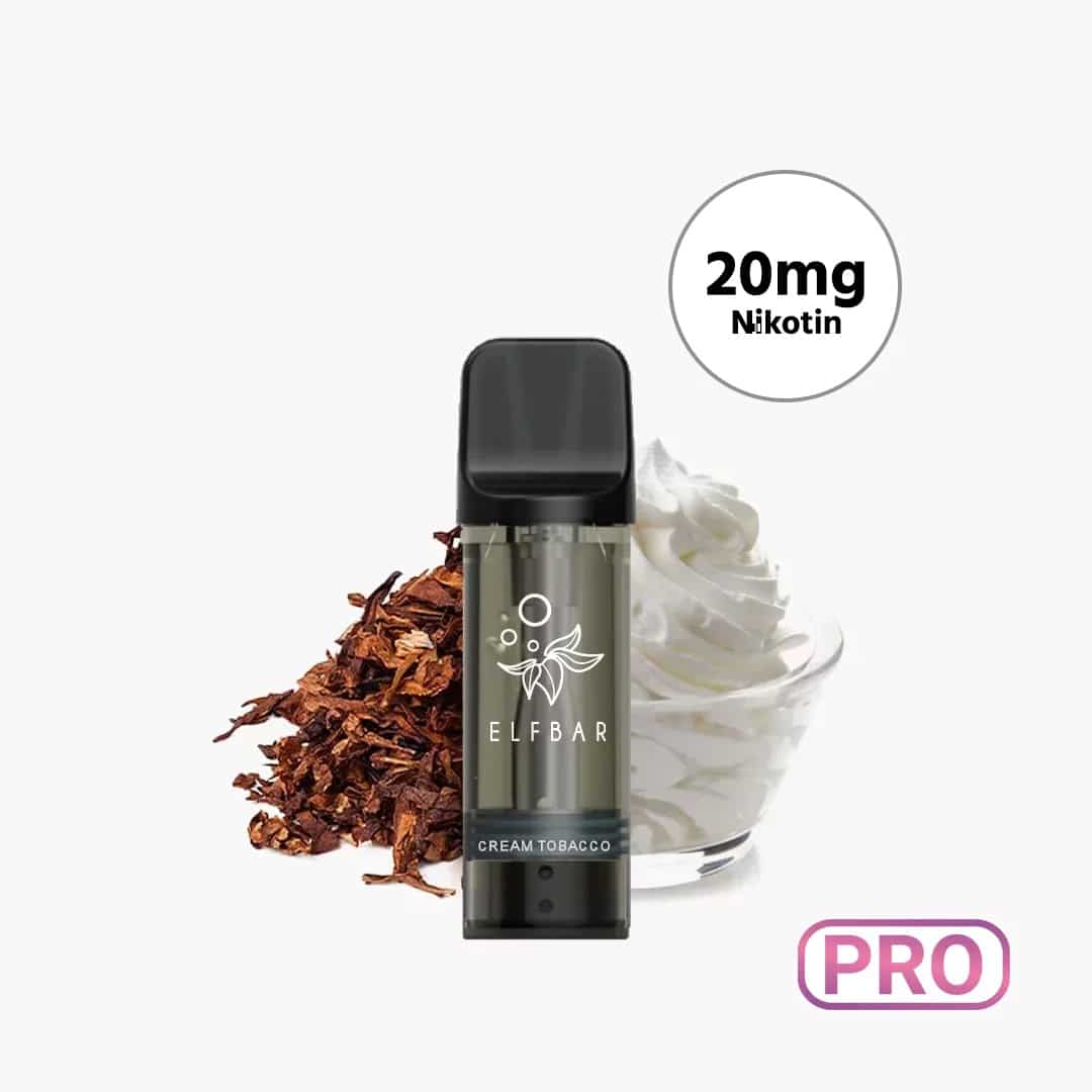 elfbar elfa pro pods cream tobacco 2 ex