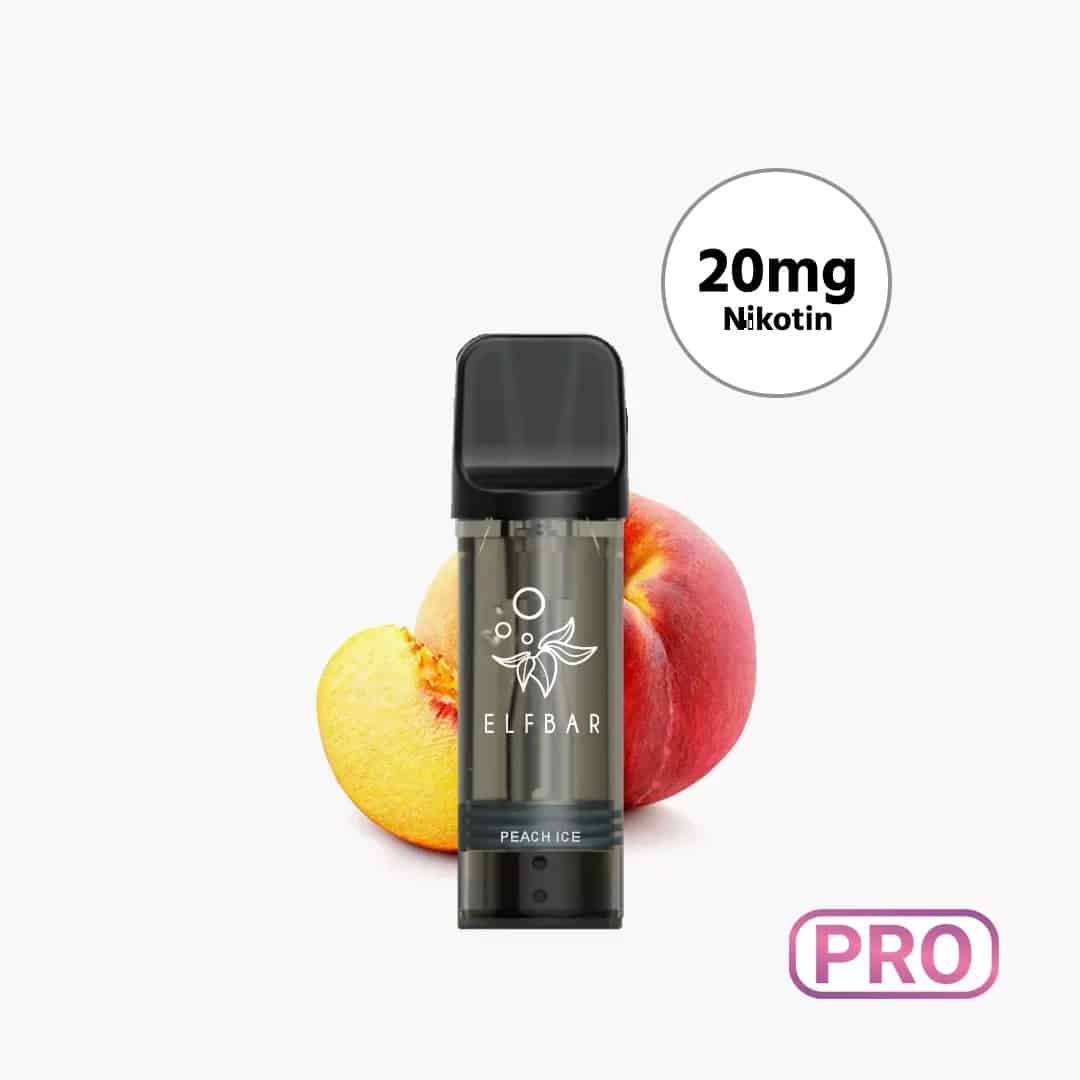 elfbar elfa pro pods peach ice 2 ex