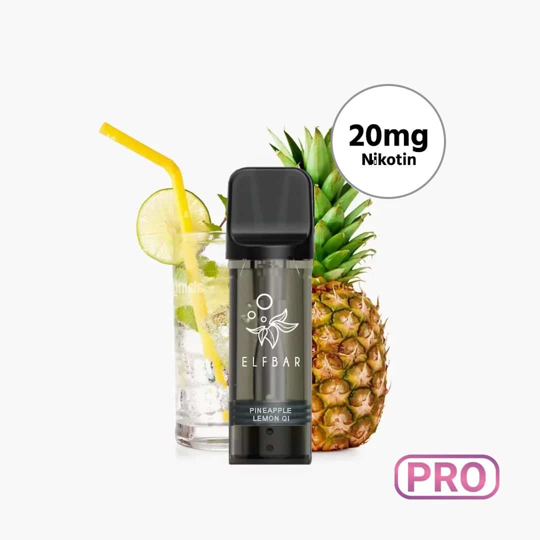 elfbar elfa pro pods pineapple lemon qi 2 ex