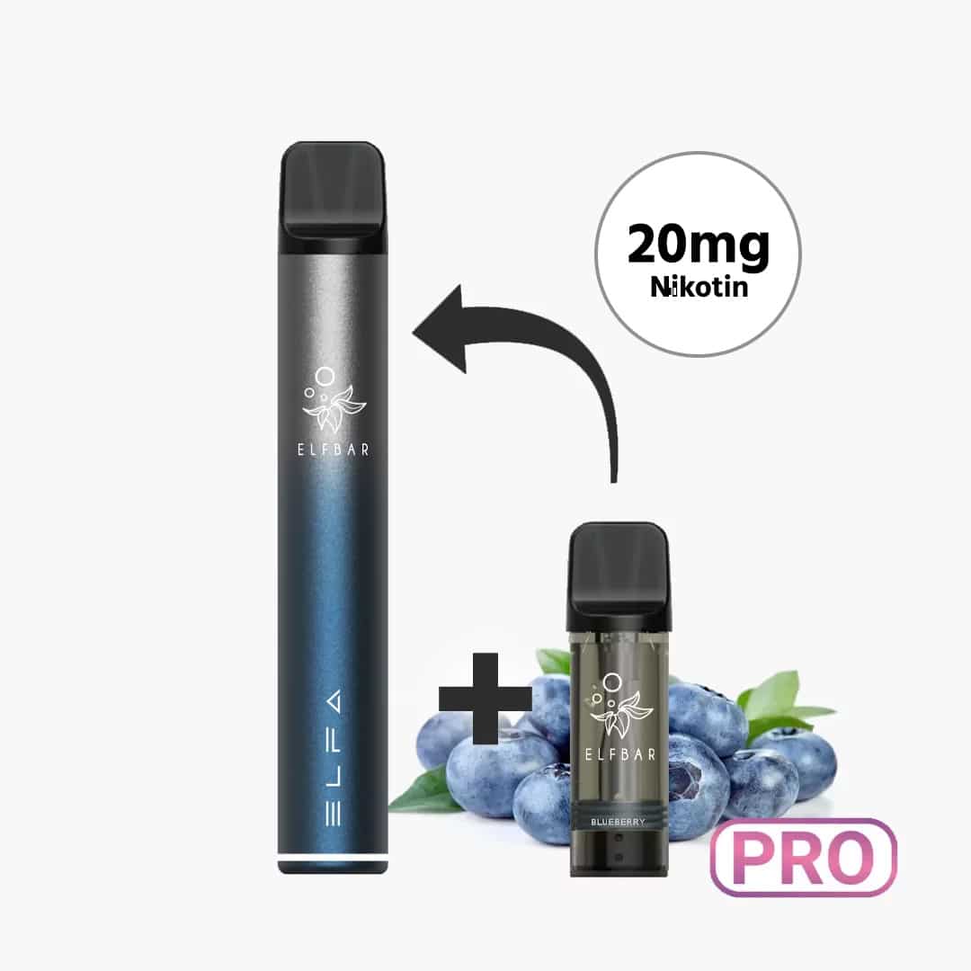 elfbar elfa pro starter kit twilight blue inkl 1 pod blueberry