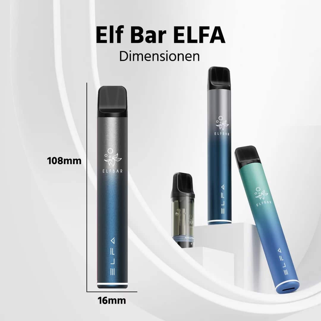 elfbar elfa pro starter kit twilight blue incl. 1 pod mix berries taille