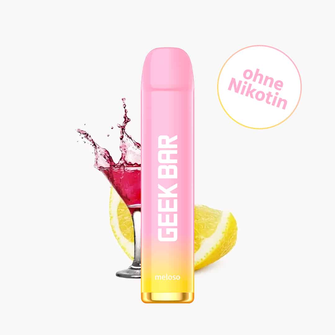 geek bar meloso pink lemonade grapefruit limonade nikotinfrei