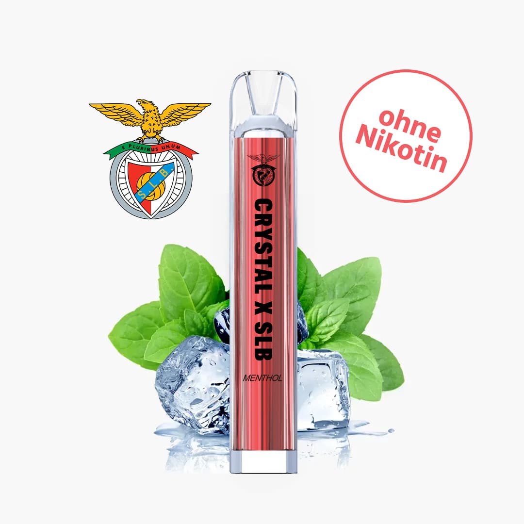 crystal bar menthol benfica edition ohne nikotin