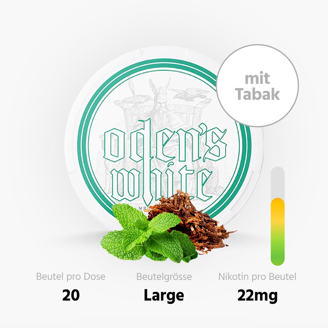 odens double mint extreme wp minze snus mit tabak 20g 22mg nikotin