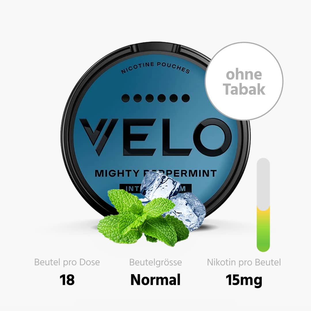 velo x freeze ultra aw minze menthol snus ohne tabak 18g 15mg nikotin 1